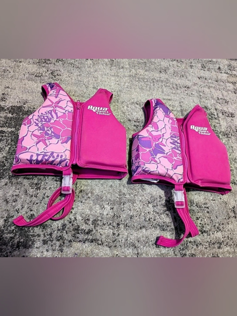 Aqua Leisure SwimSchool Swim Trainer Vest Pink & Purple Ages 2-4